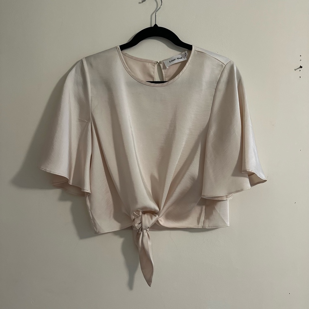 Champagne Tie Top